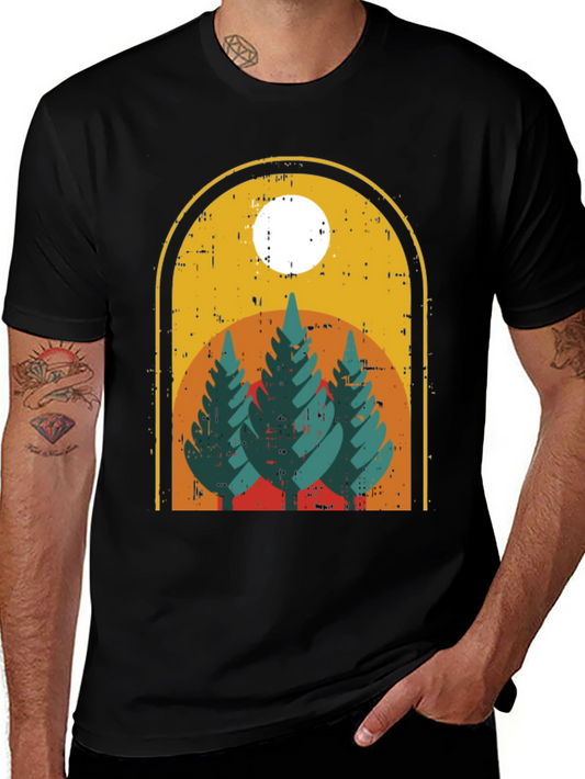 Retro Forest T-Shirt Outdoor Adventure Tee