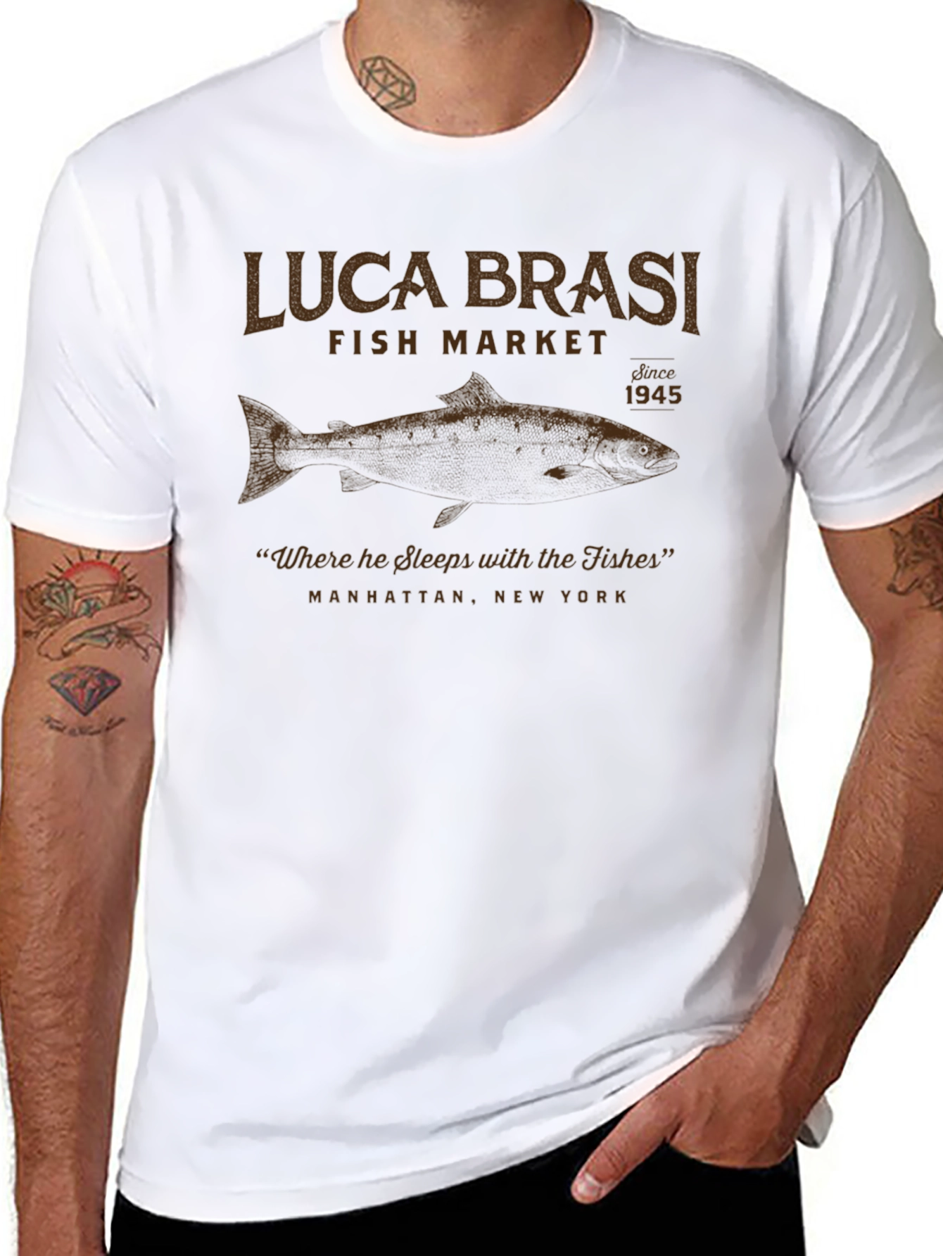 Luca Brasi Fish Market T-Shirt
