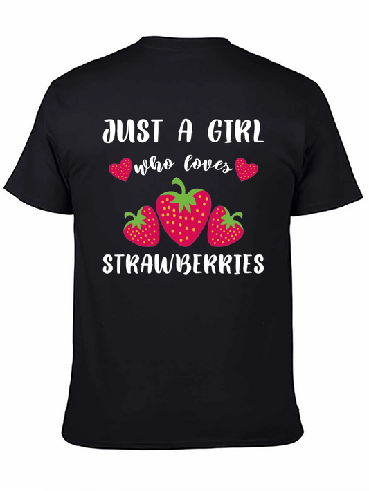 Strawberry Lover T-Shirt - Just a Girl