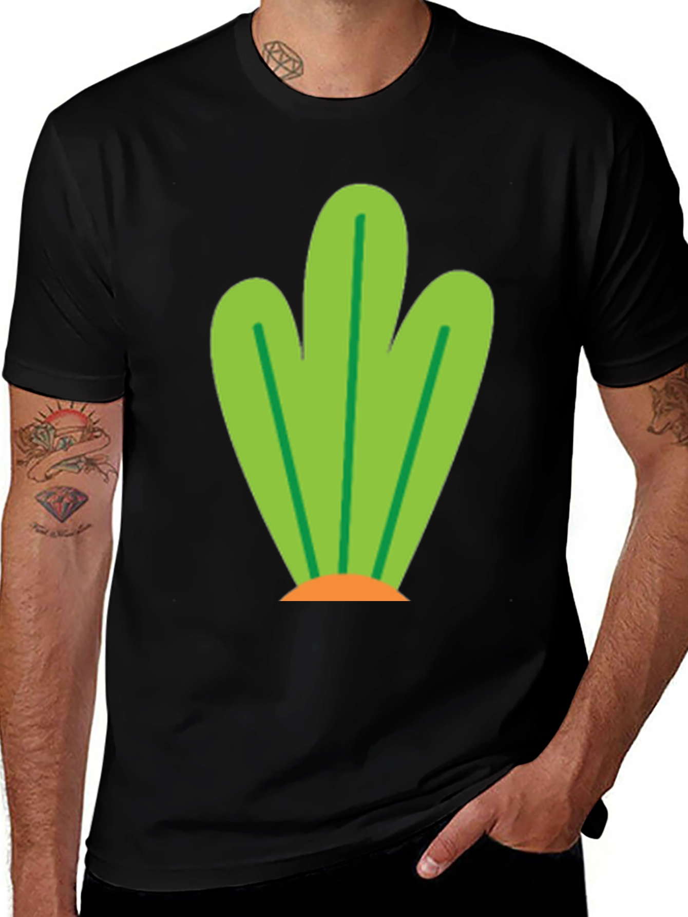 Funky Green Plant Graphic Tee