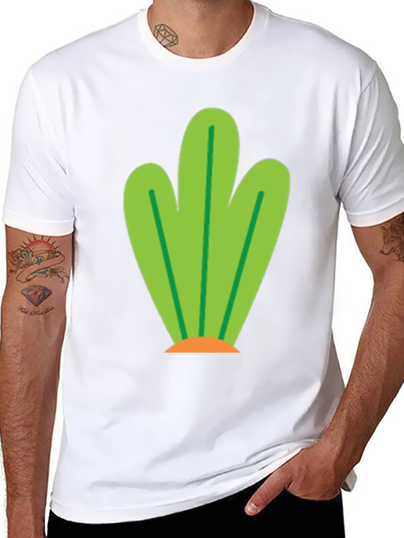 Funky Green Plant Graphic Tee