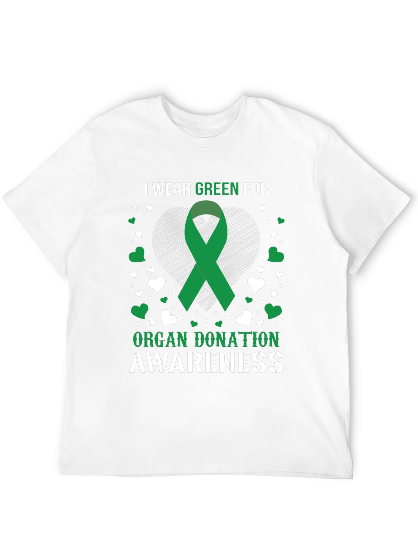Organ Donation Awareness Green Ribbon T-Shirt