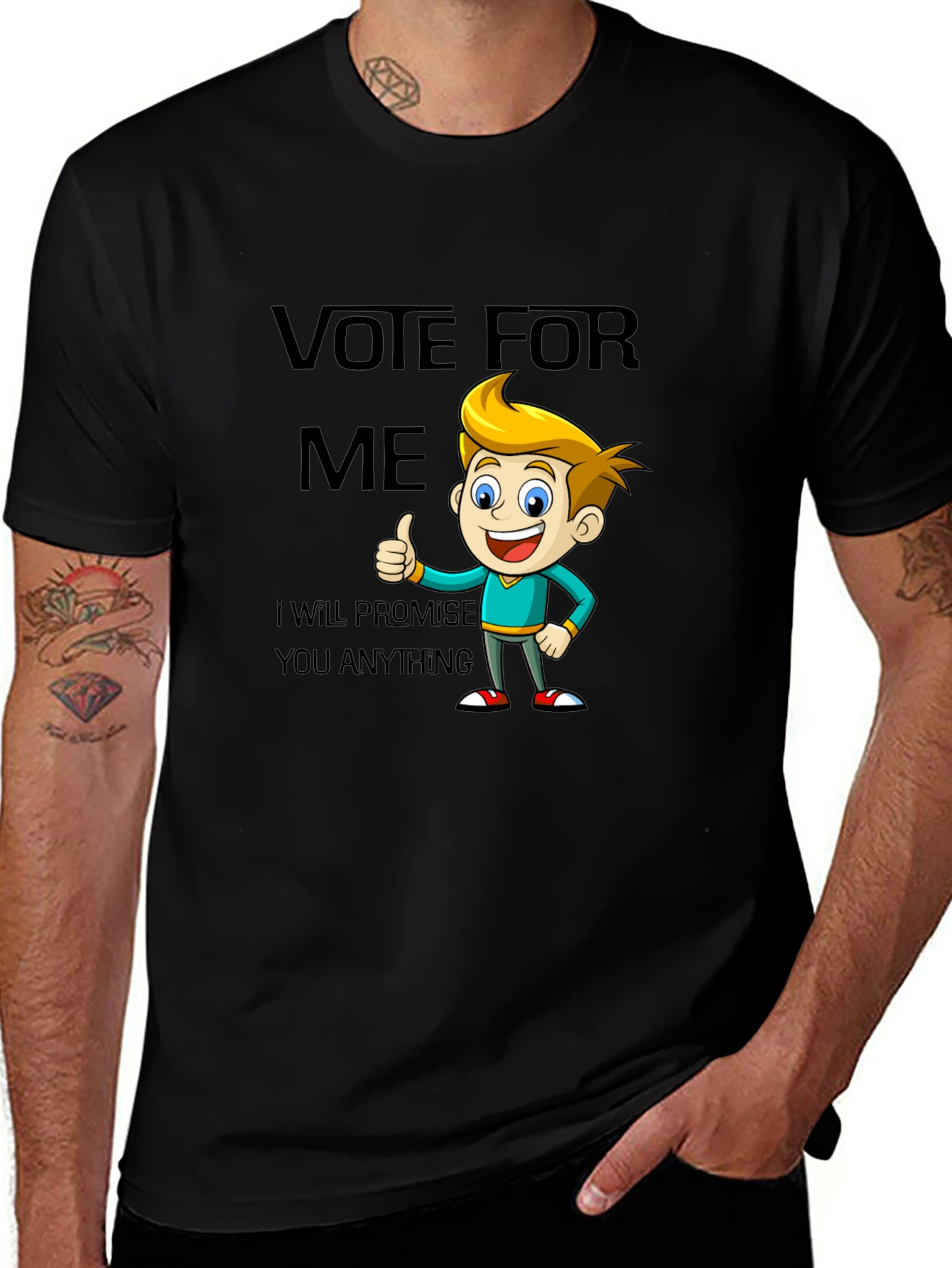 Vote For Me Funny Cartoon T-Shirt