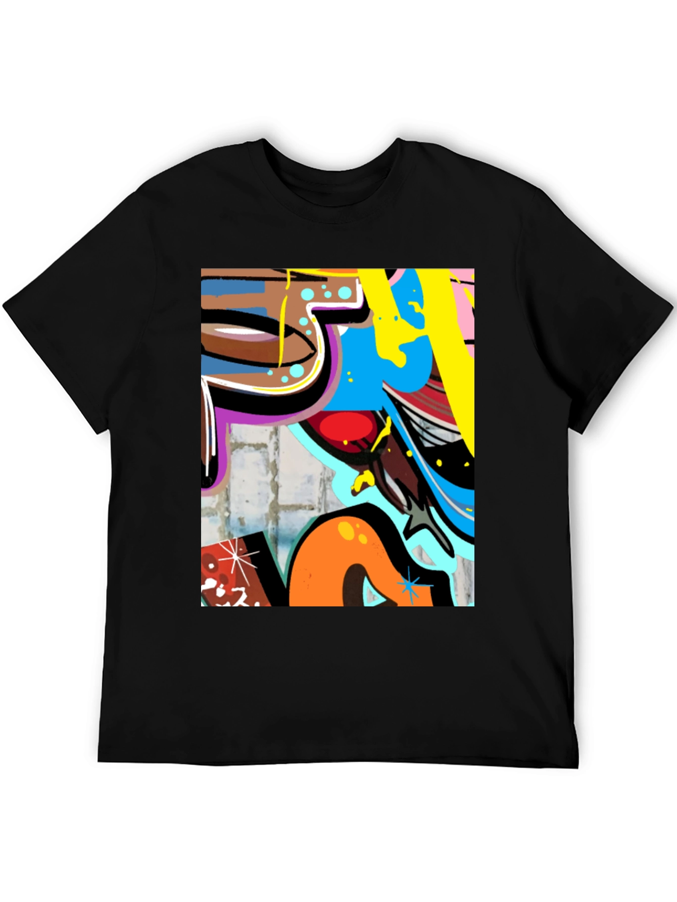 Urban Graffiti Art T-Shirt - Bold Streetwear Style