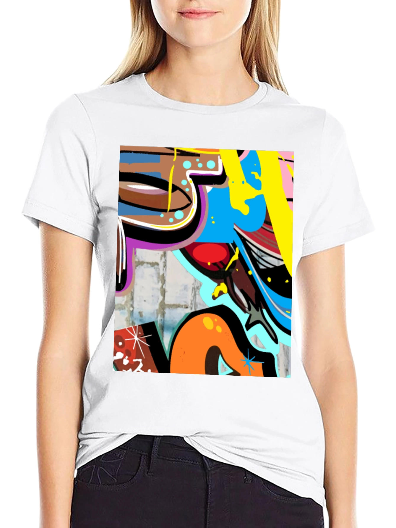 Urban Graffiti Art T-Shirt - Bold Streetwear Style
