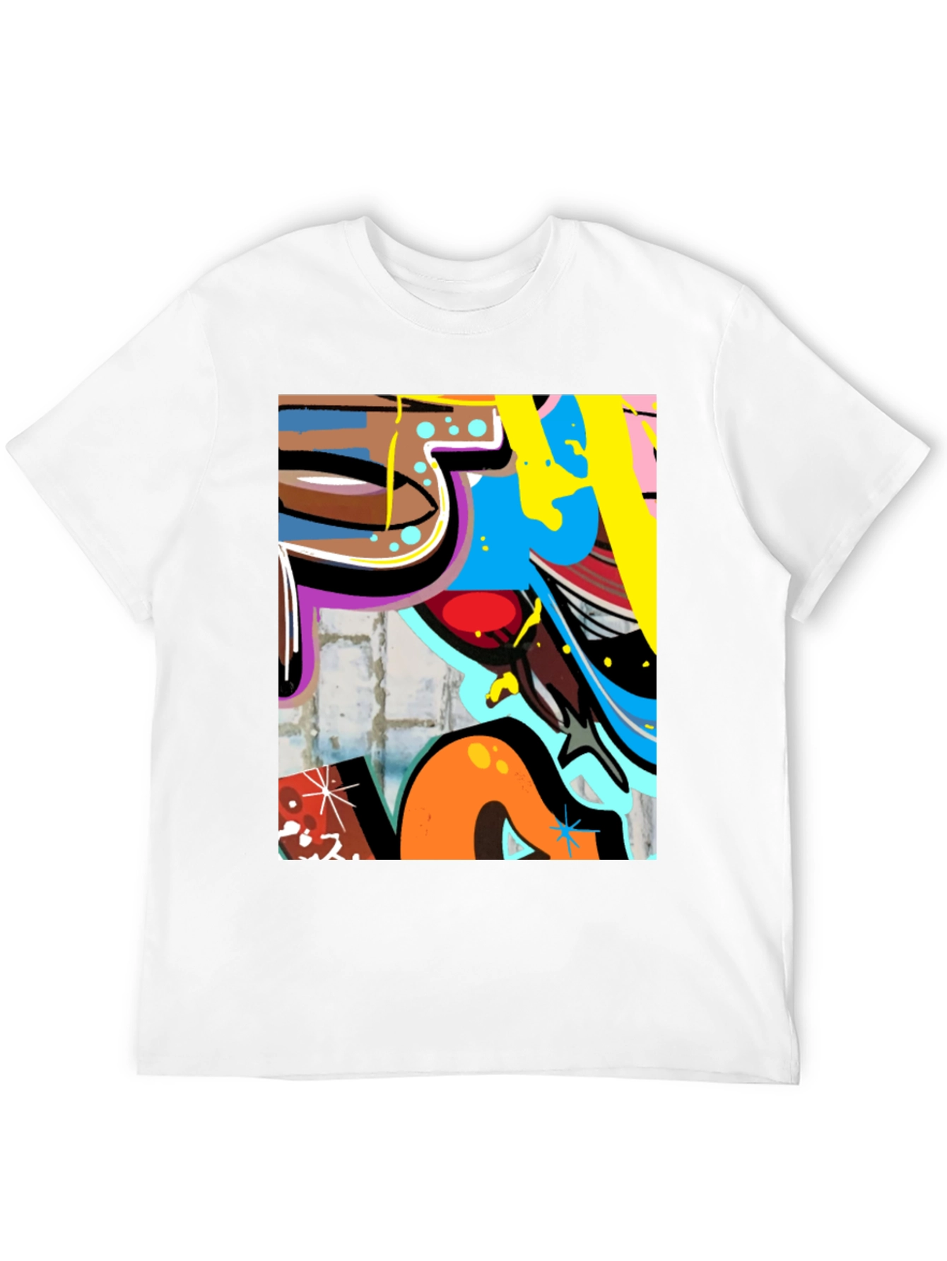 Urban Graffiti Art T-Shirt - Bold Streetwear Style