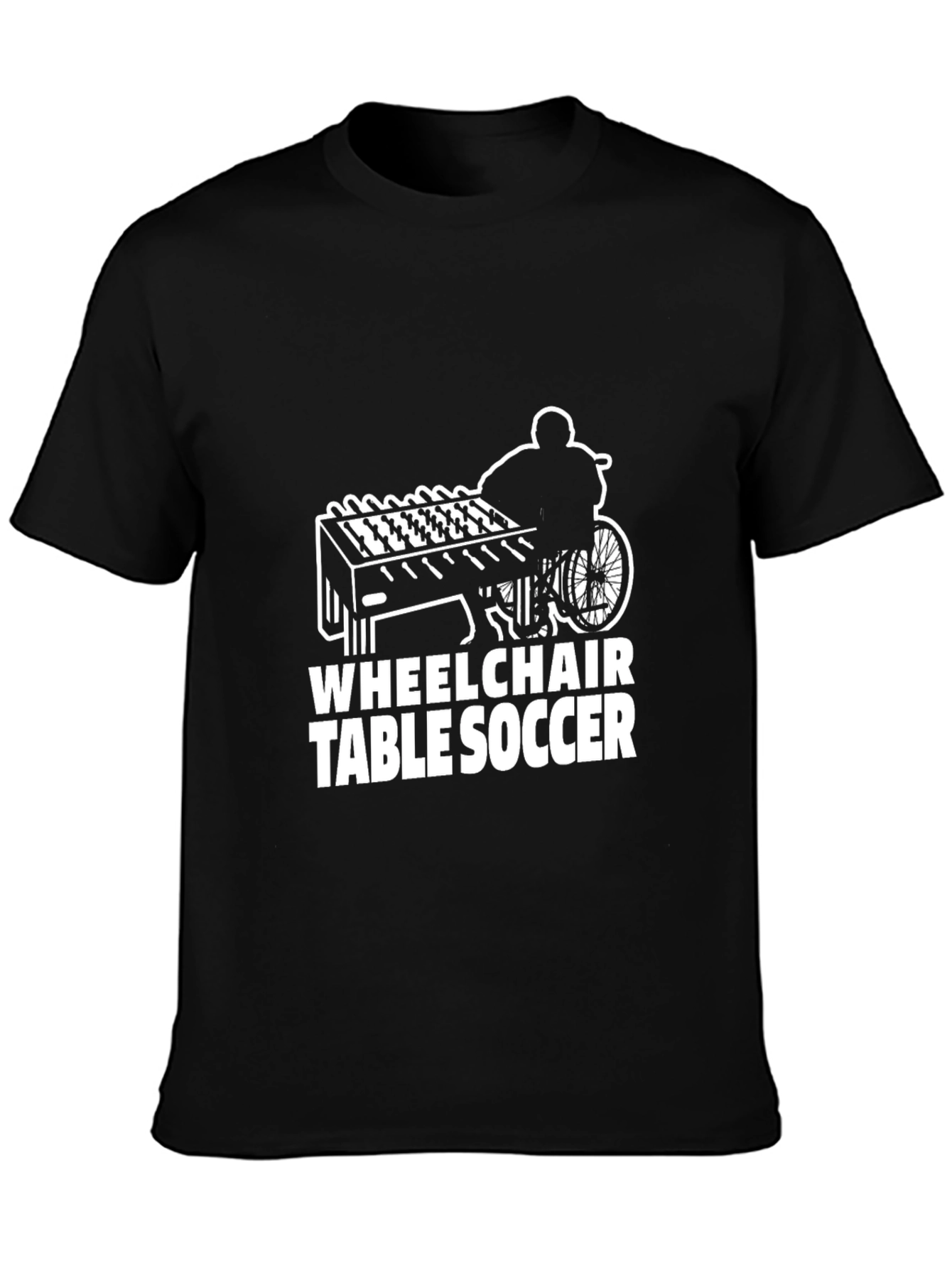 Wheelchair Table Soccer Graphic Tee
