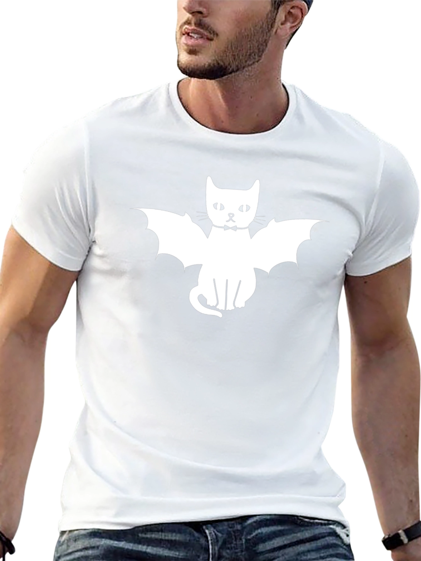 Bat Cat Black T-Shirt