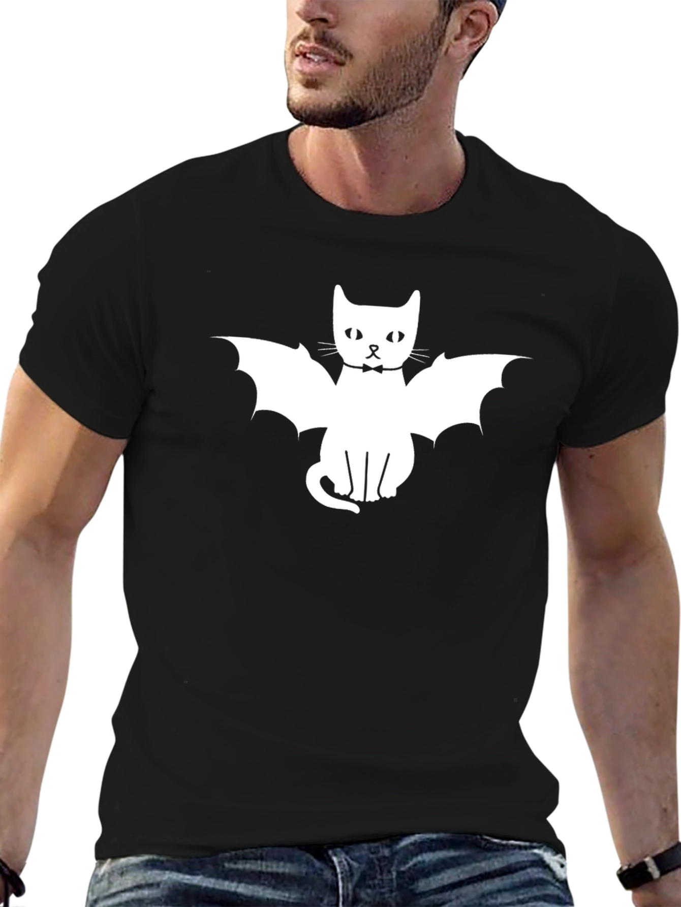 Bat Cat Black T-Shirt