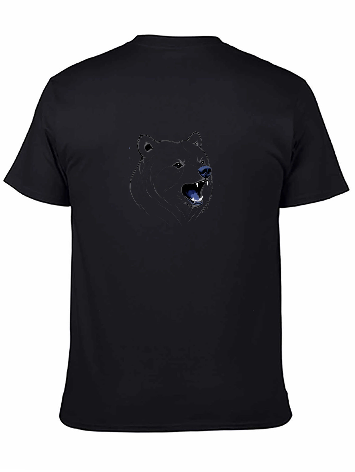 Bear Graphic T-Shirt - Mens Black Tee