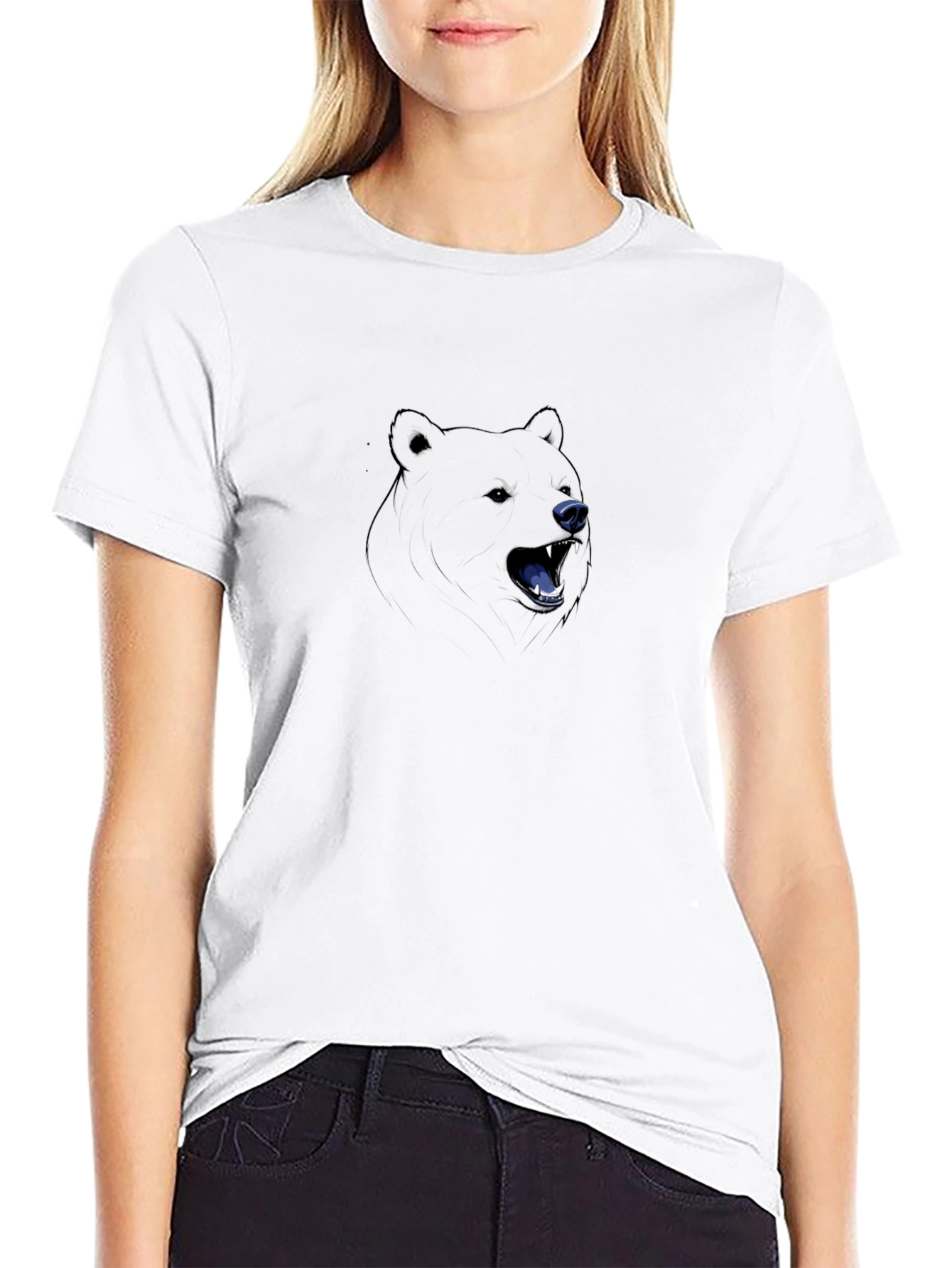 Bear Graphic T-Shirt - Mens Black Tee