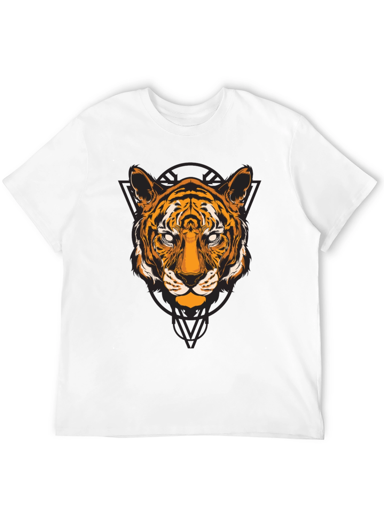 Tiger Graphic T-Shirt - Black Cotton Tee
