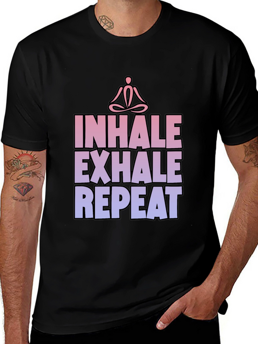 Inhale Exhale Repeat Yoga Graphic T-Shirt