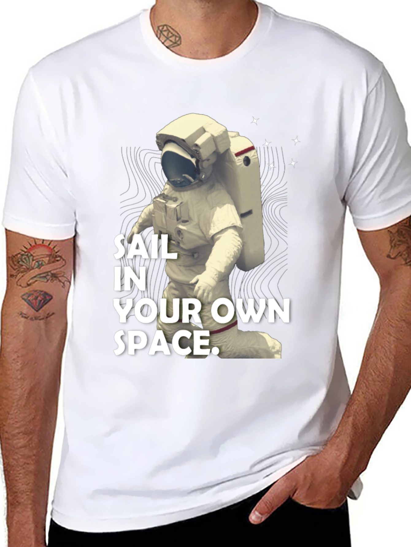 Sail In Your Own Space T-Shirt - Black