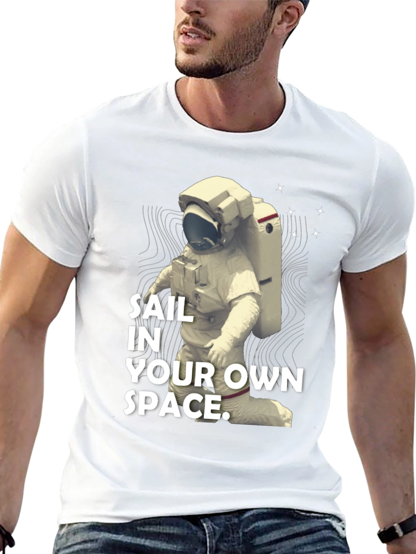 Sail In Your Own Space T-Shirt - Black
