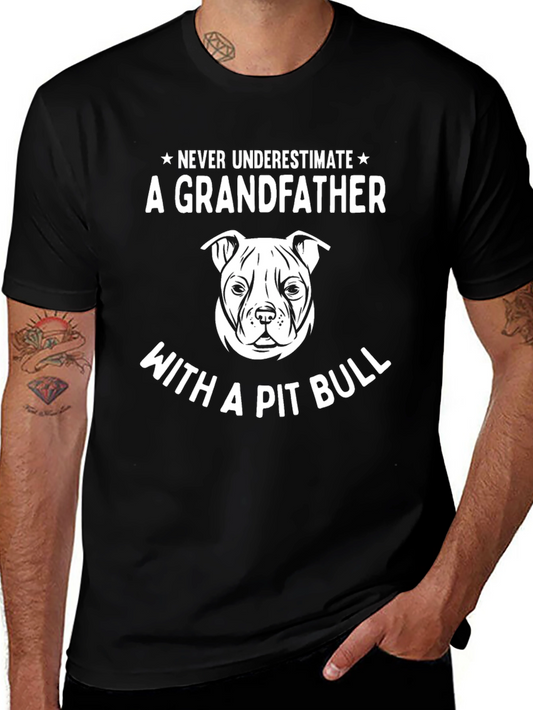 Grandfather Pit Bull T-Shirt