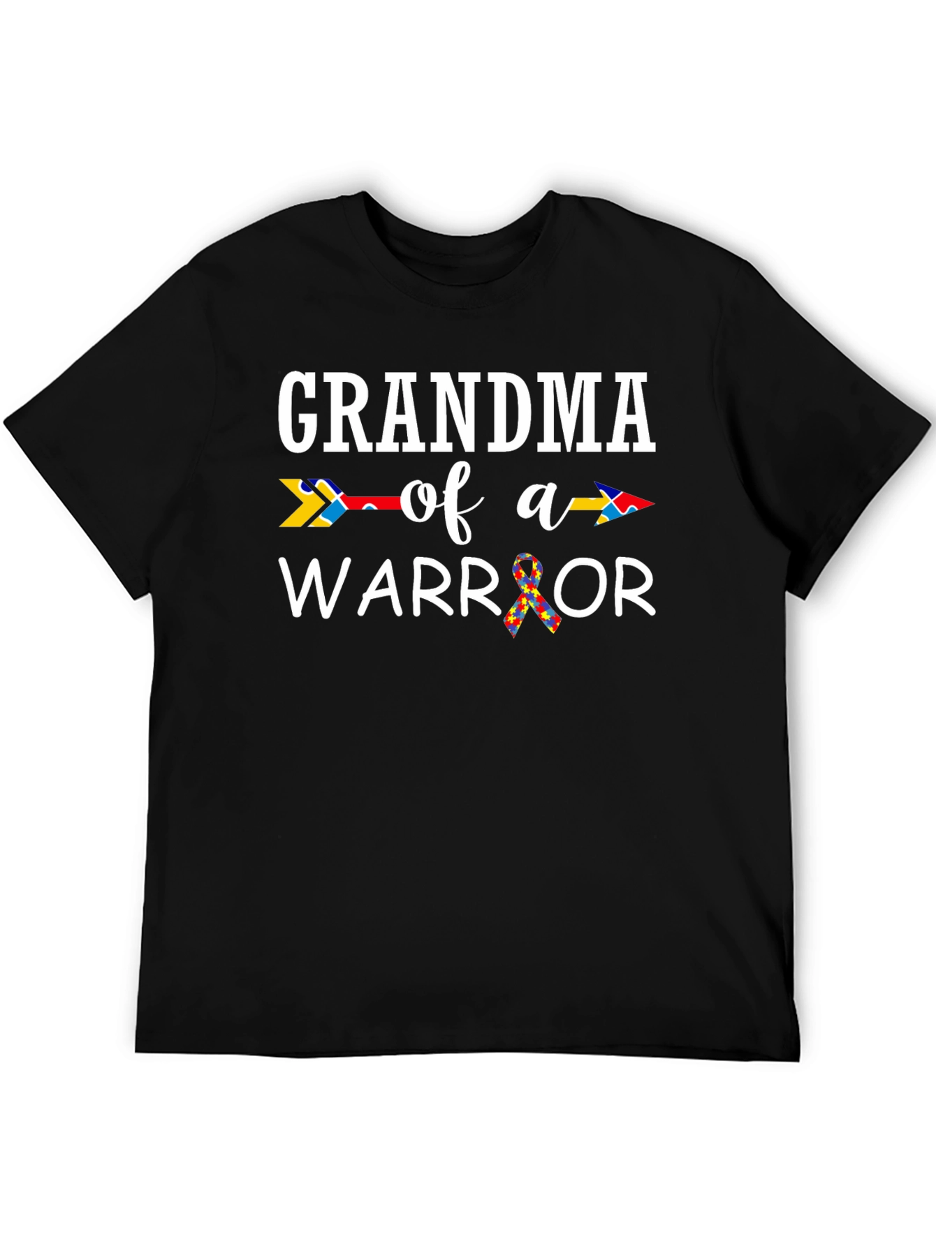Grandma of a Warrior Autism Awareness T-Shirt