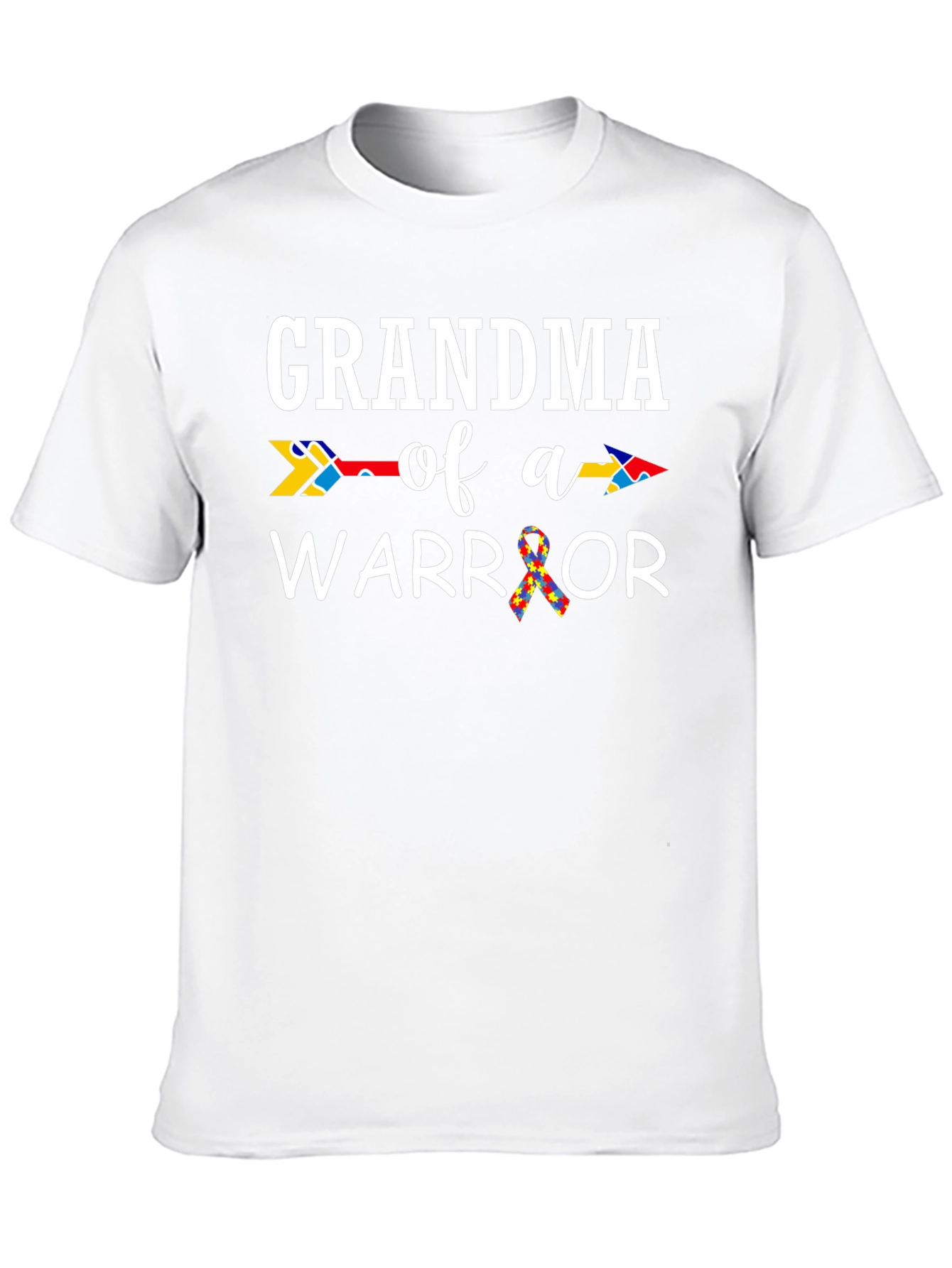 Grandma of a Warrior Autism Awareness T-Shirt