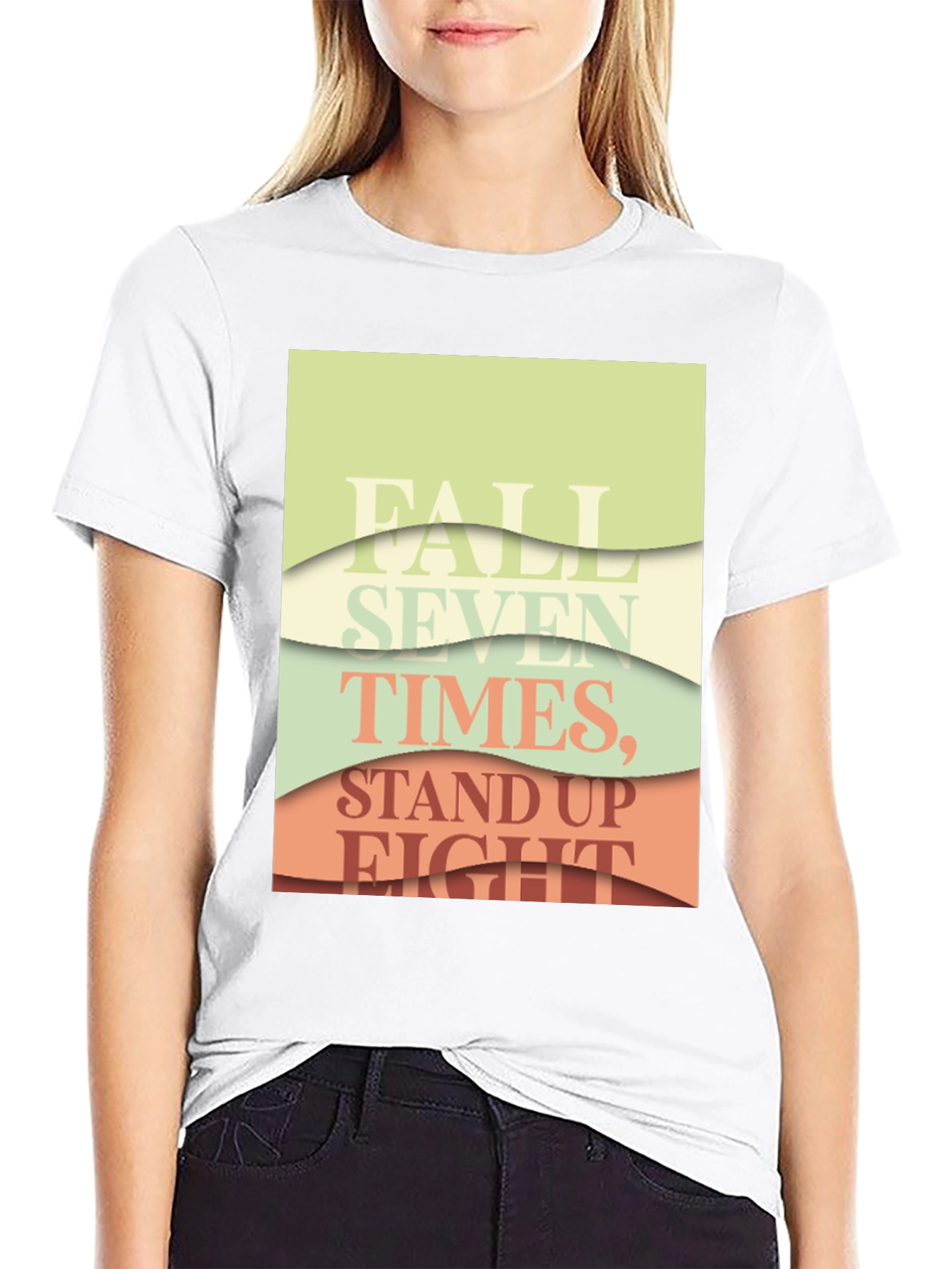 Inspirational Layered Text T-Shirt