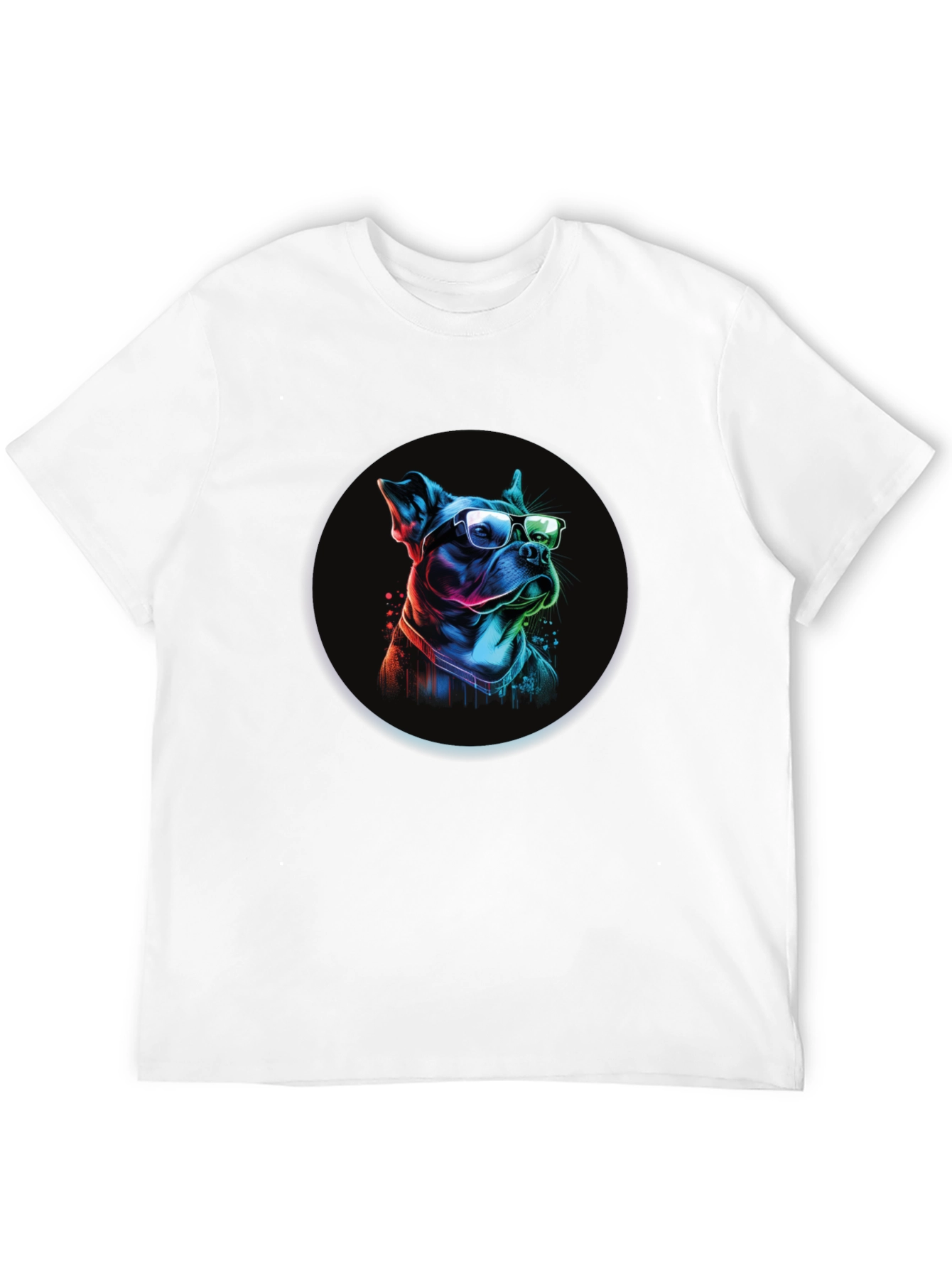 Dog with Glasses Graphic Tee