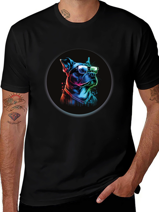 Dog with Glasses Graphic Tee