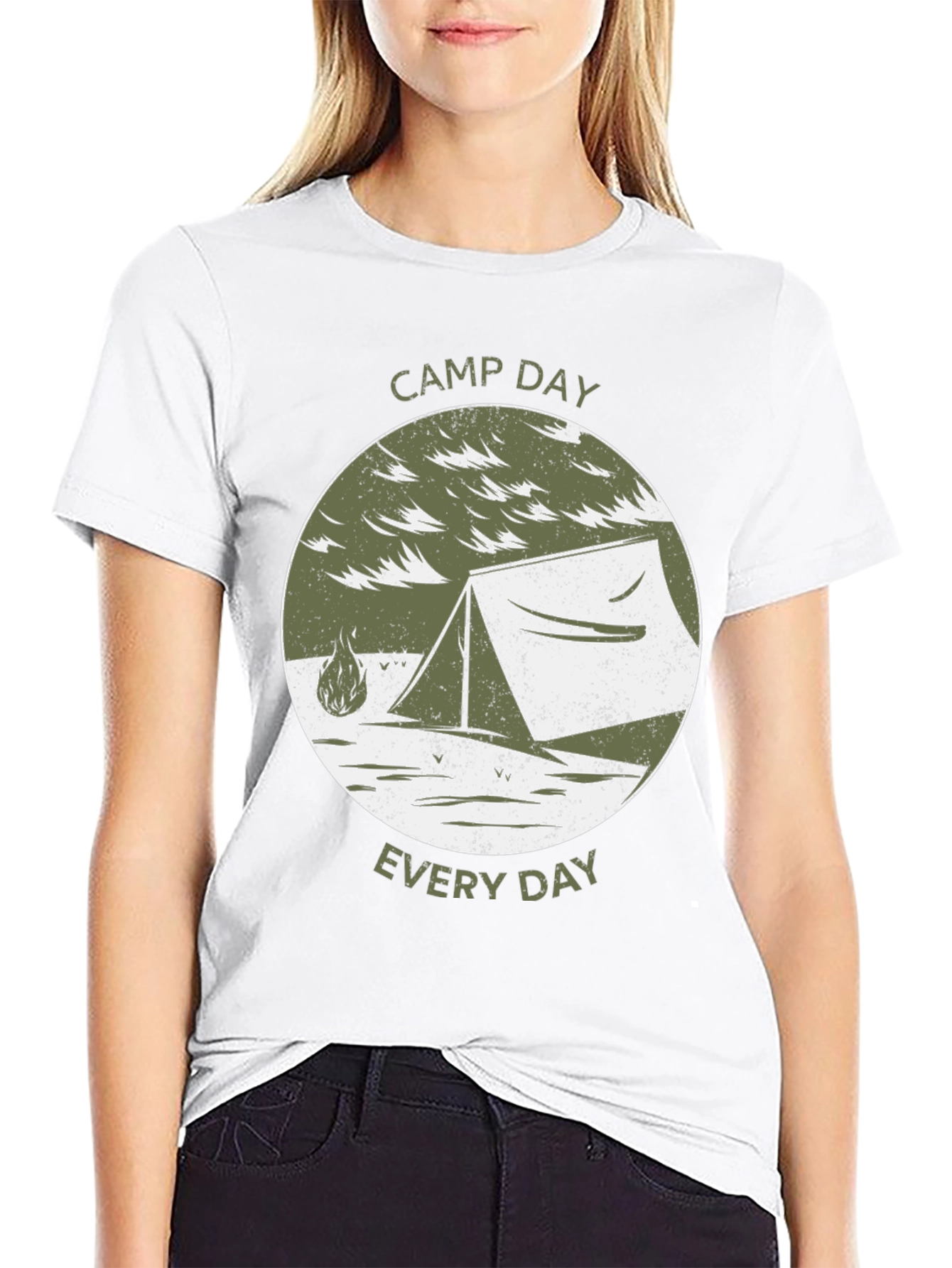 Camp Day Everyday T-Shirt Camping Tent Tee