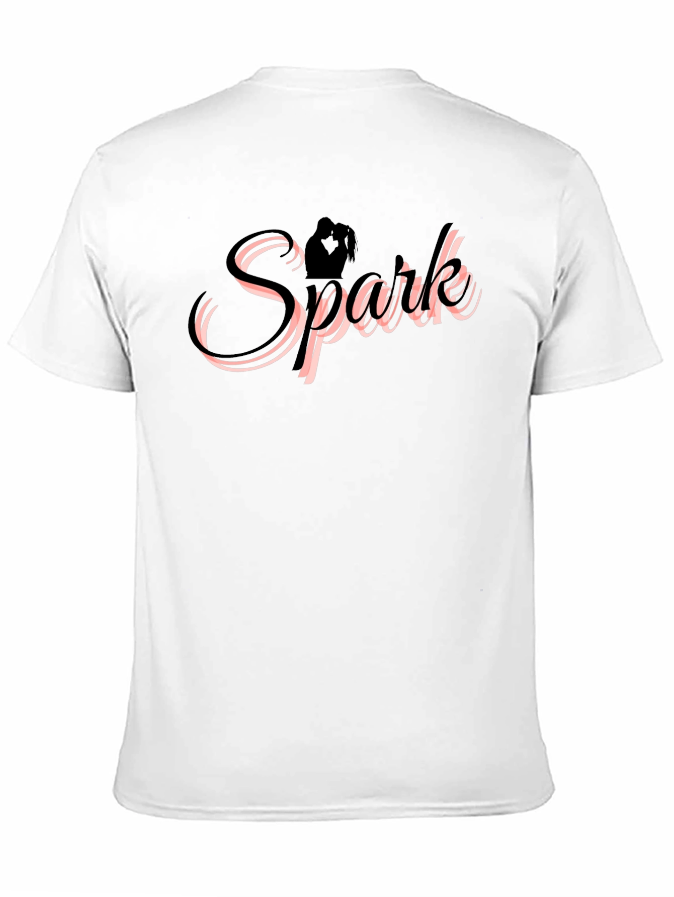 Spark Couple Silhouette Black T-Shirt