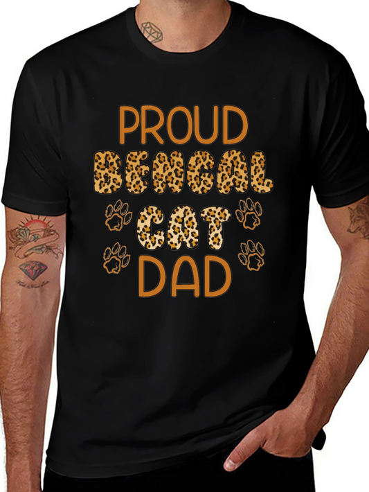 Proud Bengal Cat Dad T-Shirt
