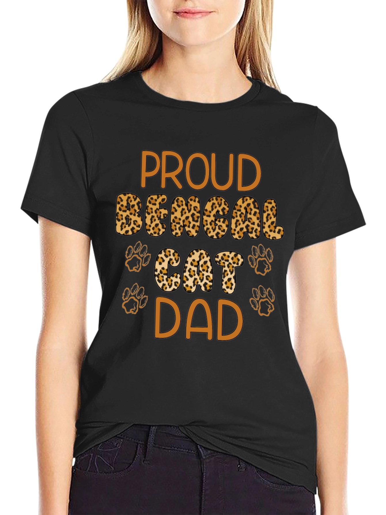 Proud Bengal Cat Dad T-Shirt