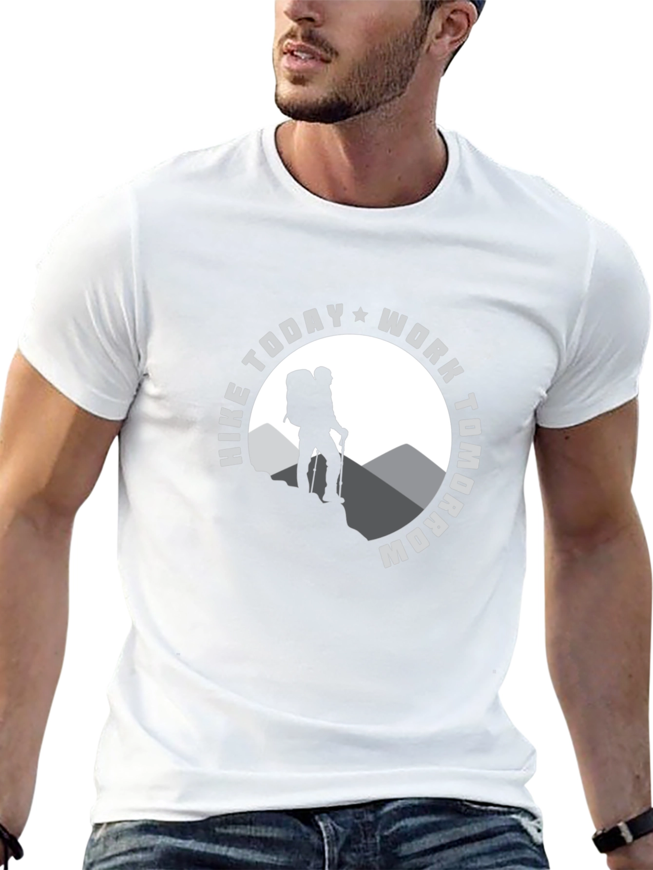 Hike Today Work Tomorrow Graphic T-Shirt