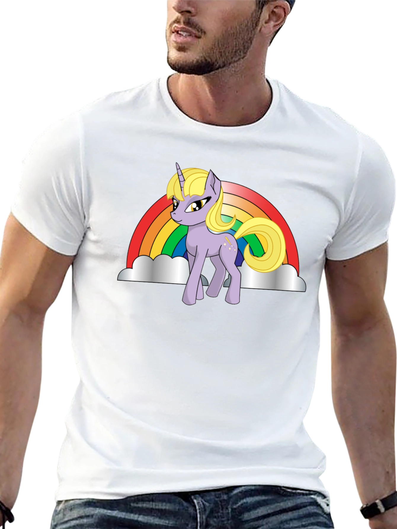 Unicorn Rainbow Graphic T-Shirt
