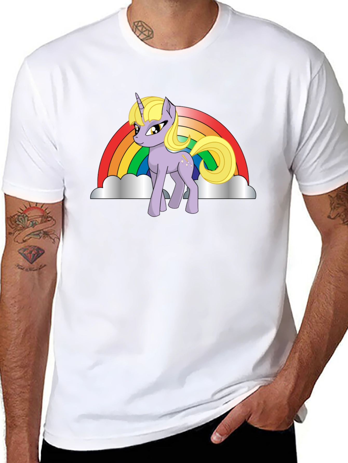 Unicorn Rainbow Graphic T-Shirt