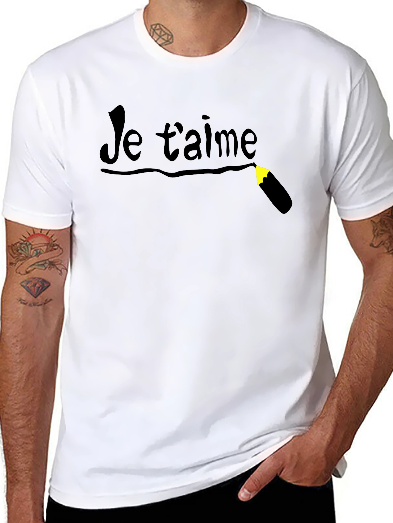 Je taime Black Tee
