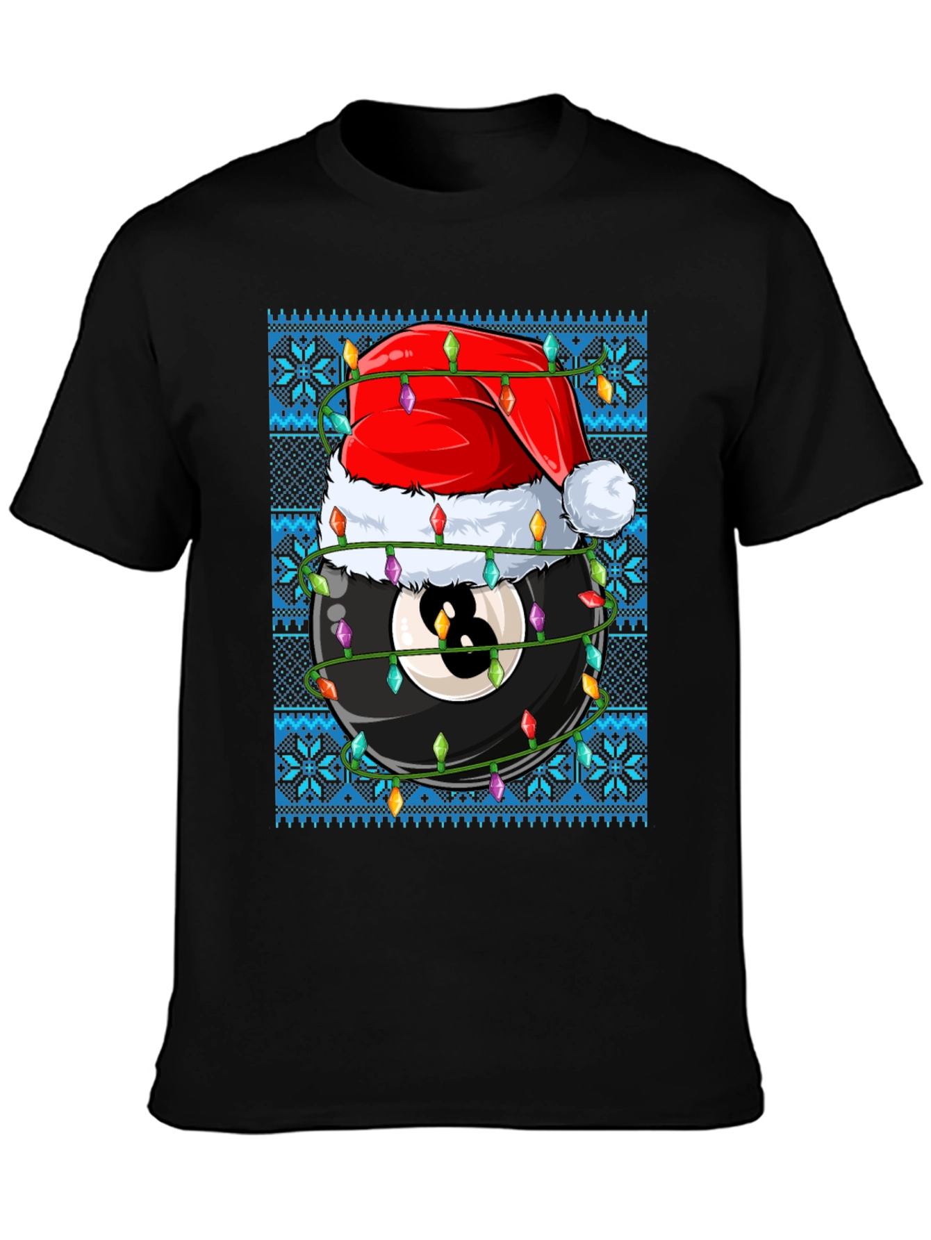 Christmas 8 Ball Holiday T-Shirt