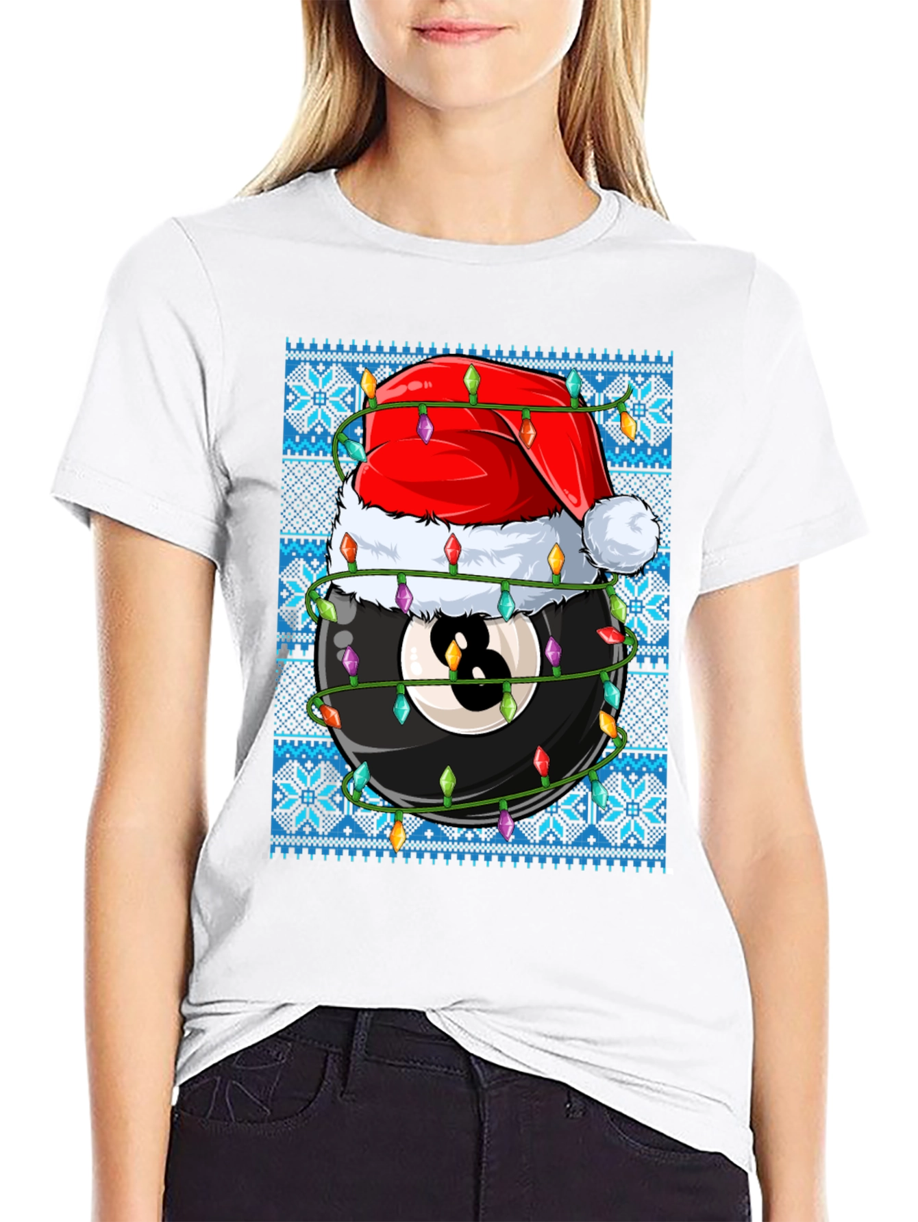 Christmas 8 Ball Holiday T-Shirt