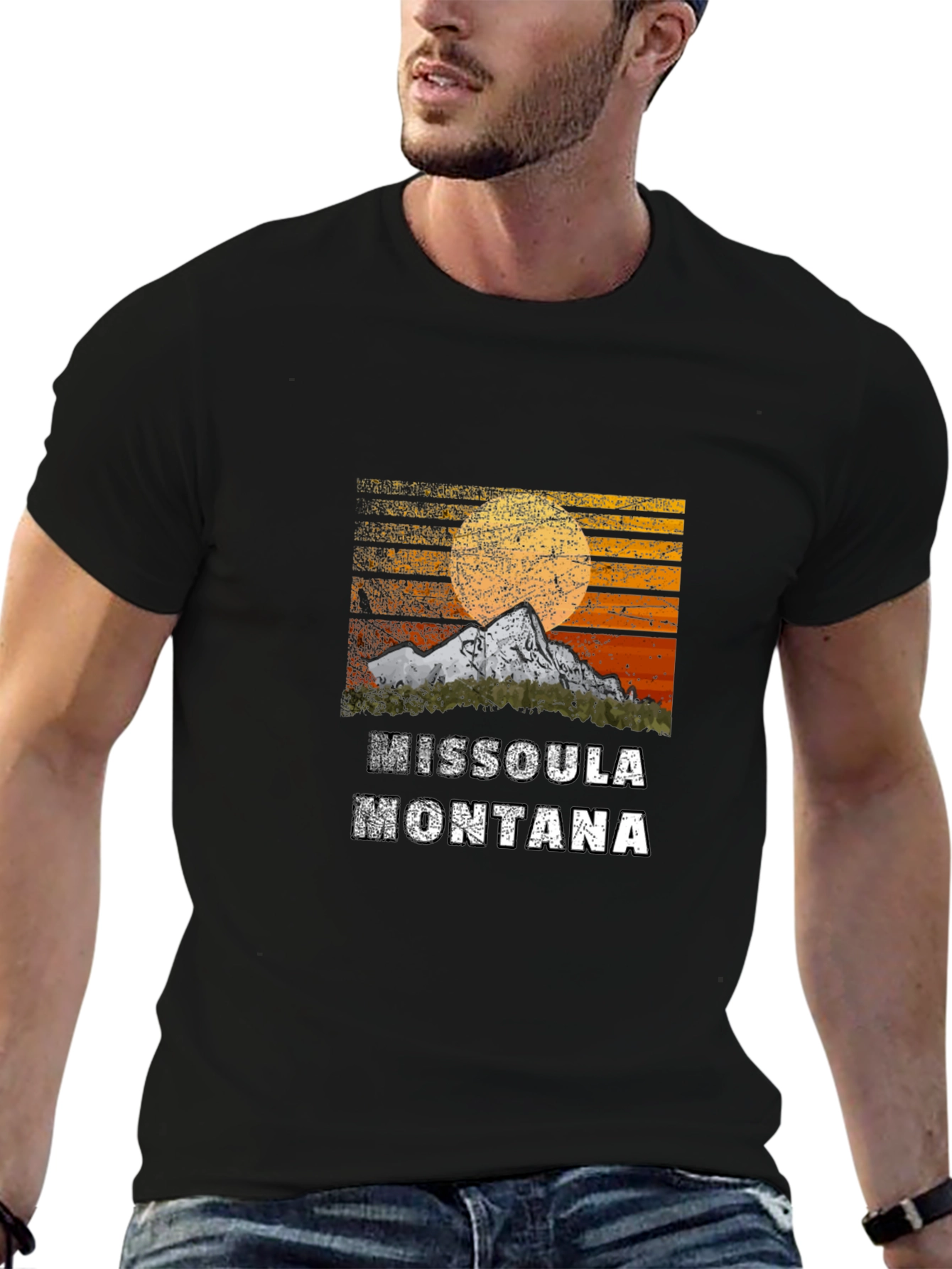 Missoula Montana Mountain Graphic Tee