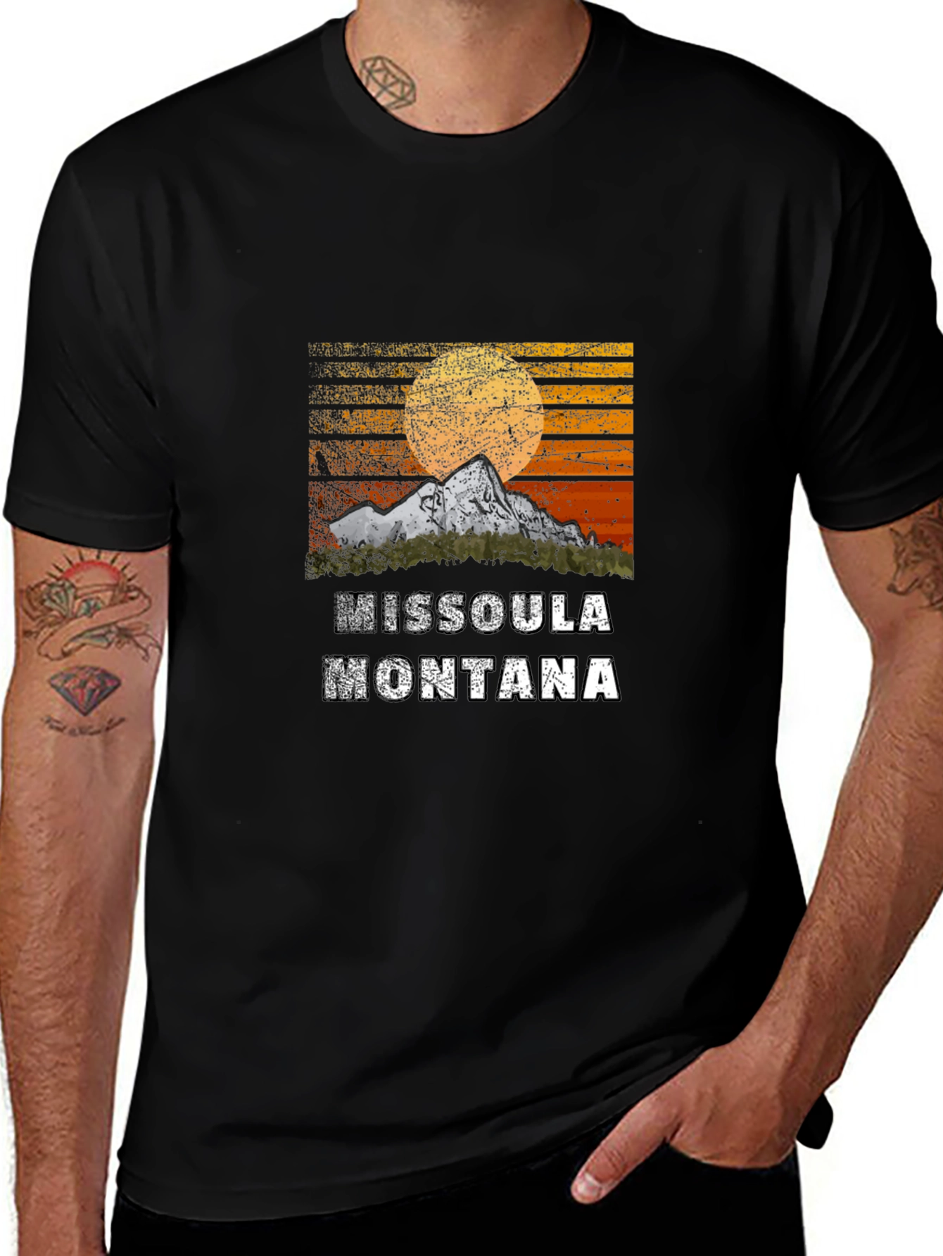 Missoula Montana Mountain Graphic Tee