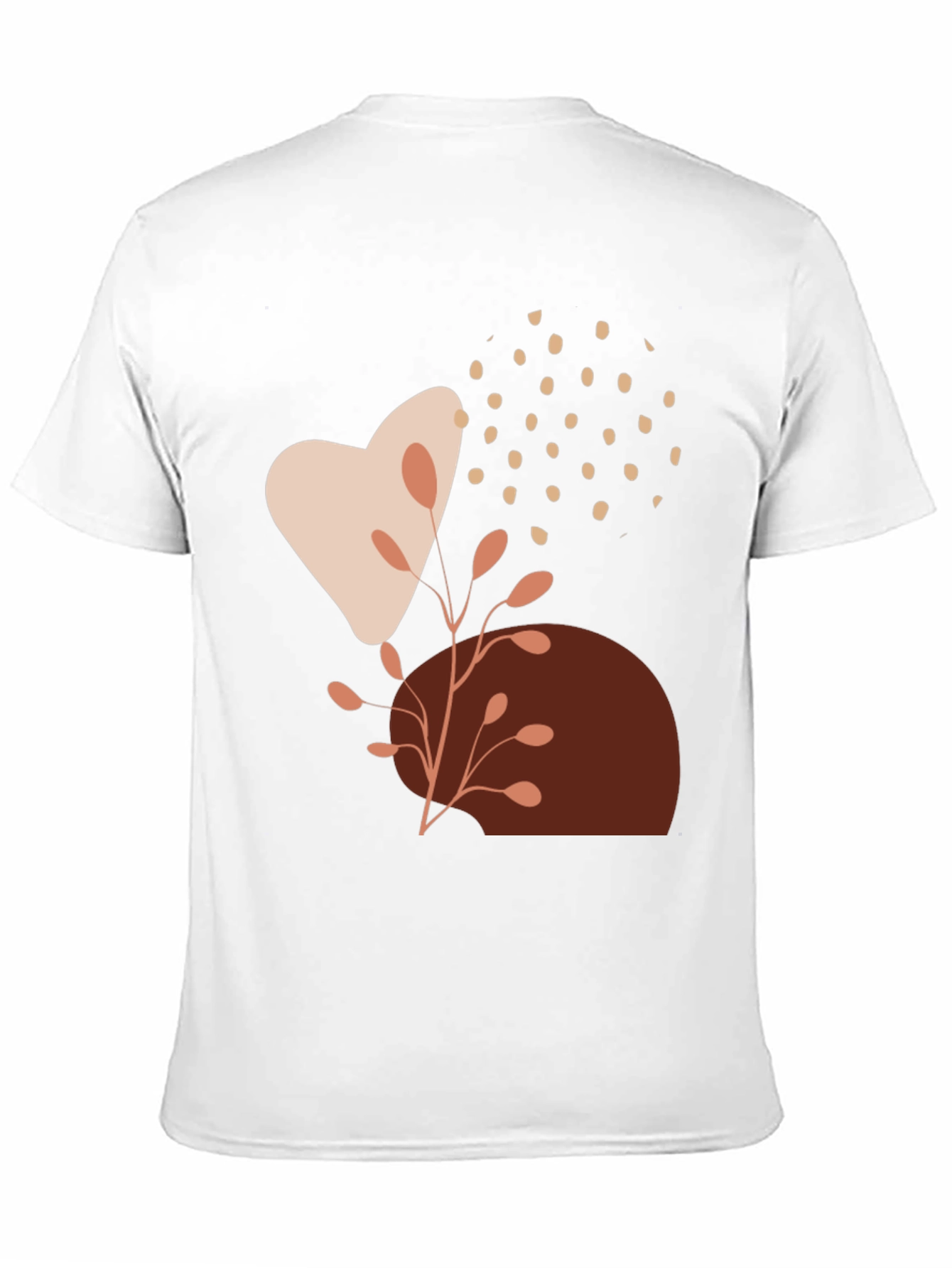 Modern Abstract Graphic Print Black T-Shirt