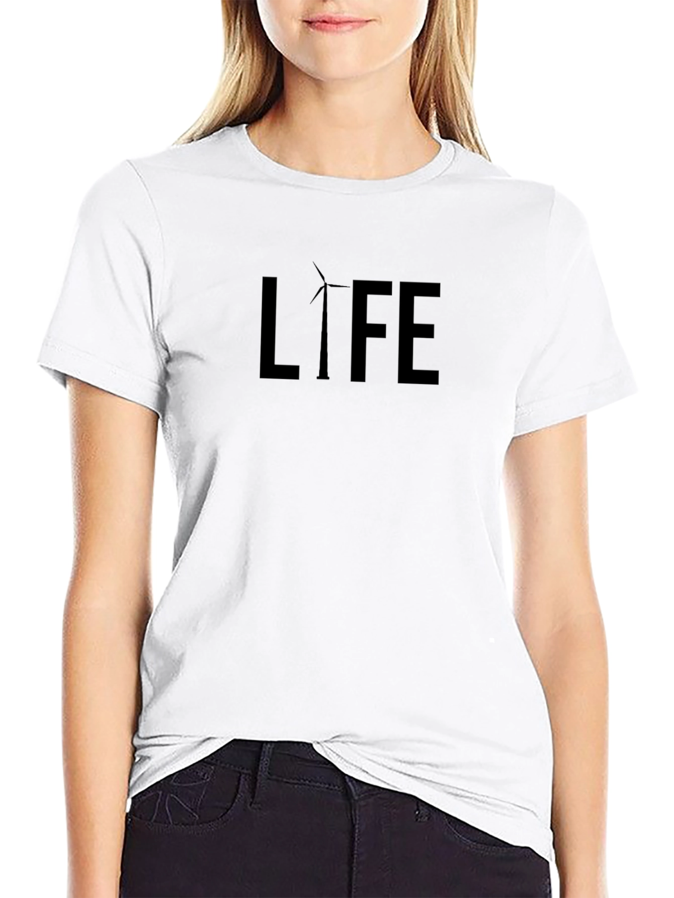 Life Windmill Graphic T-Shirt - Sustainable Style