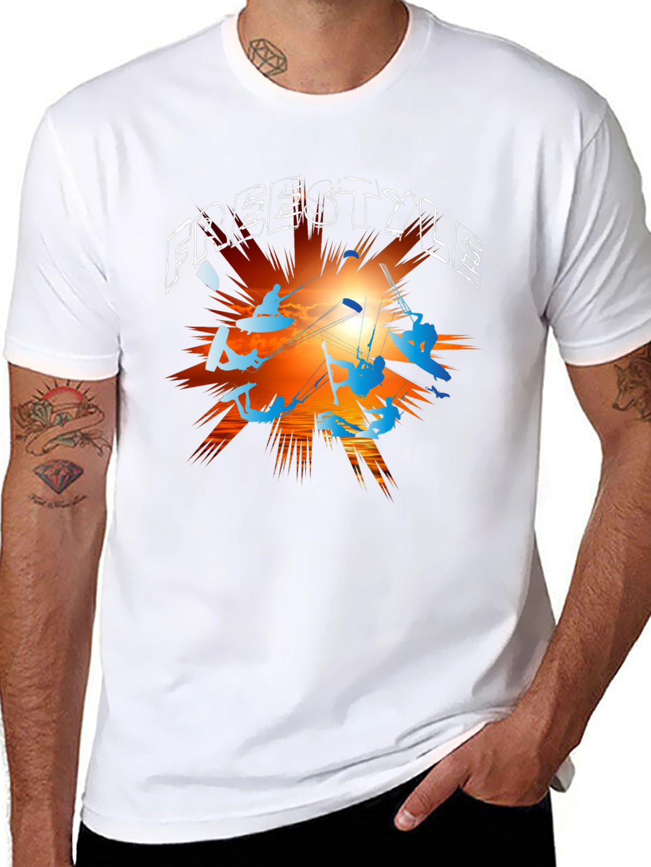 Freestyle Kitesurfing Graphic T-Shirt