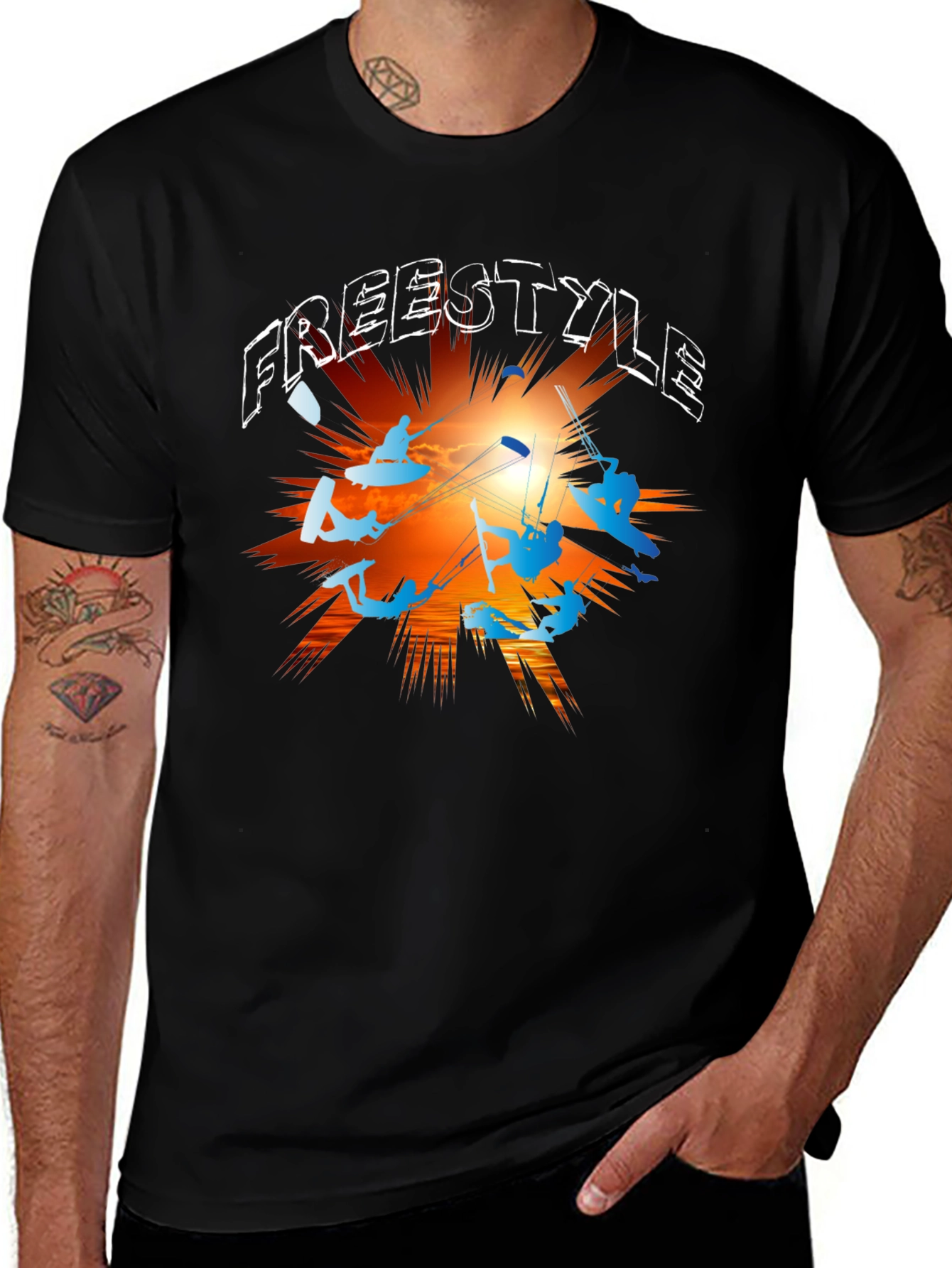 Freestyle Kitesurfing Graphic T-Shirt