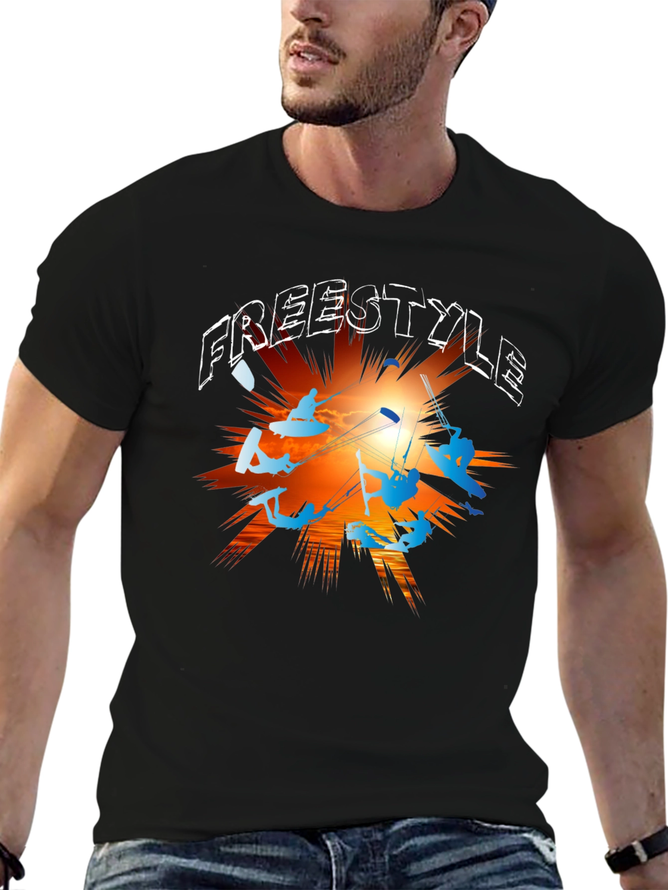 Freestyle Kitesurfing Graphic T-Shirt