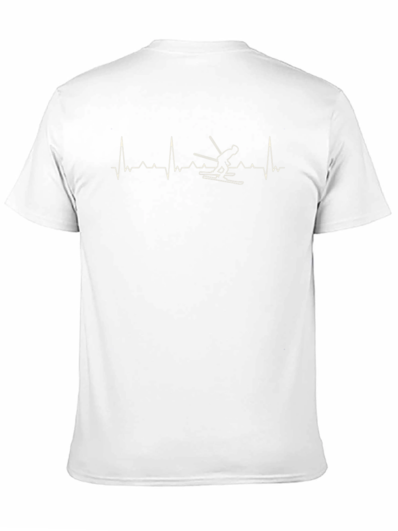 Heartbeat Skiing T-Shirt - Black