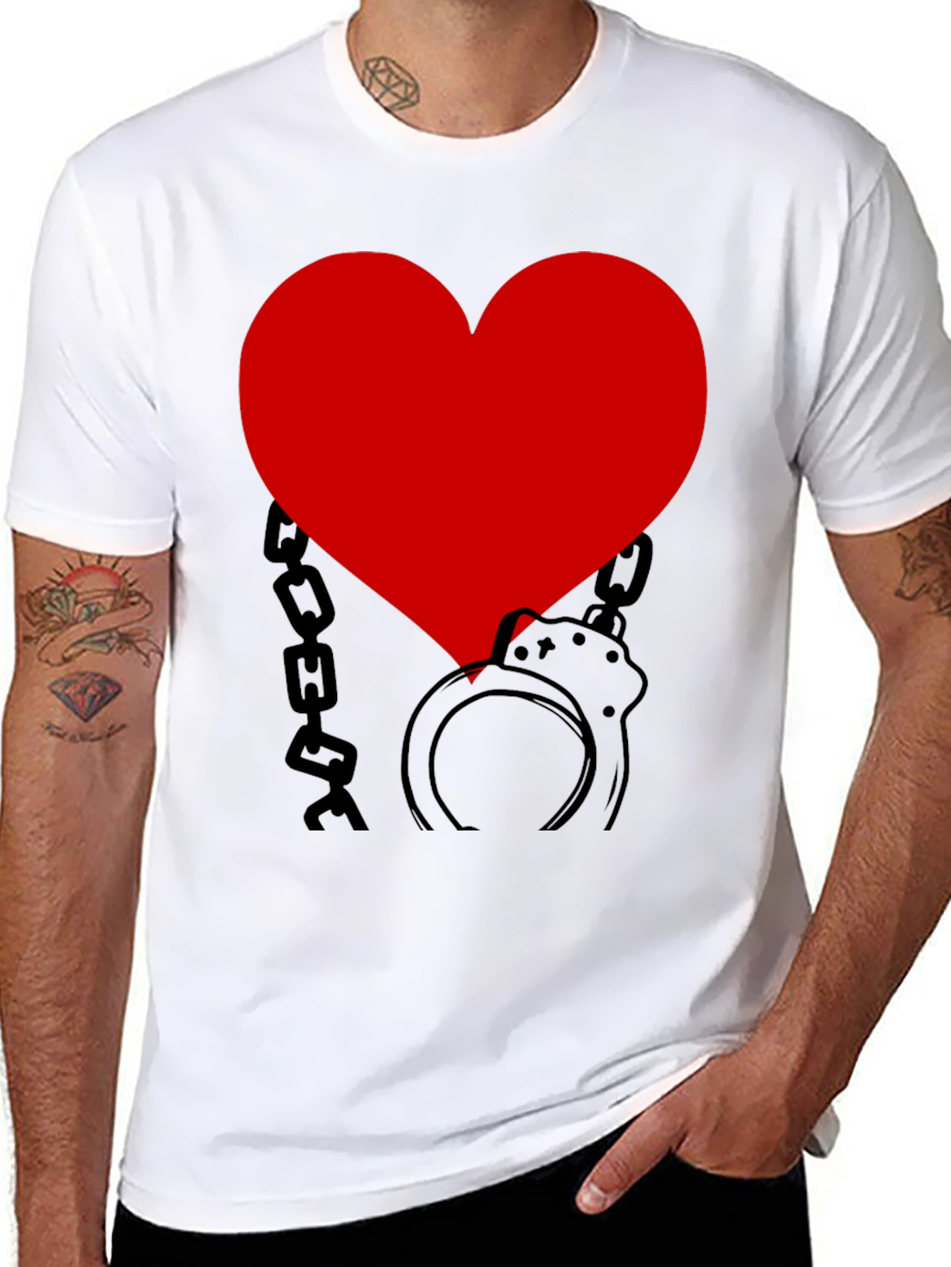 Heart Handcuffs Graphic Tee
