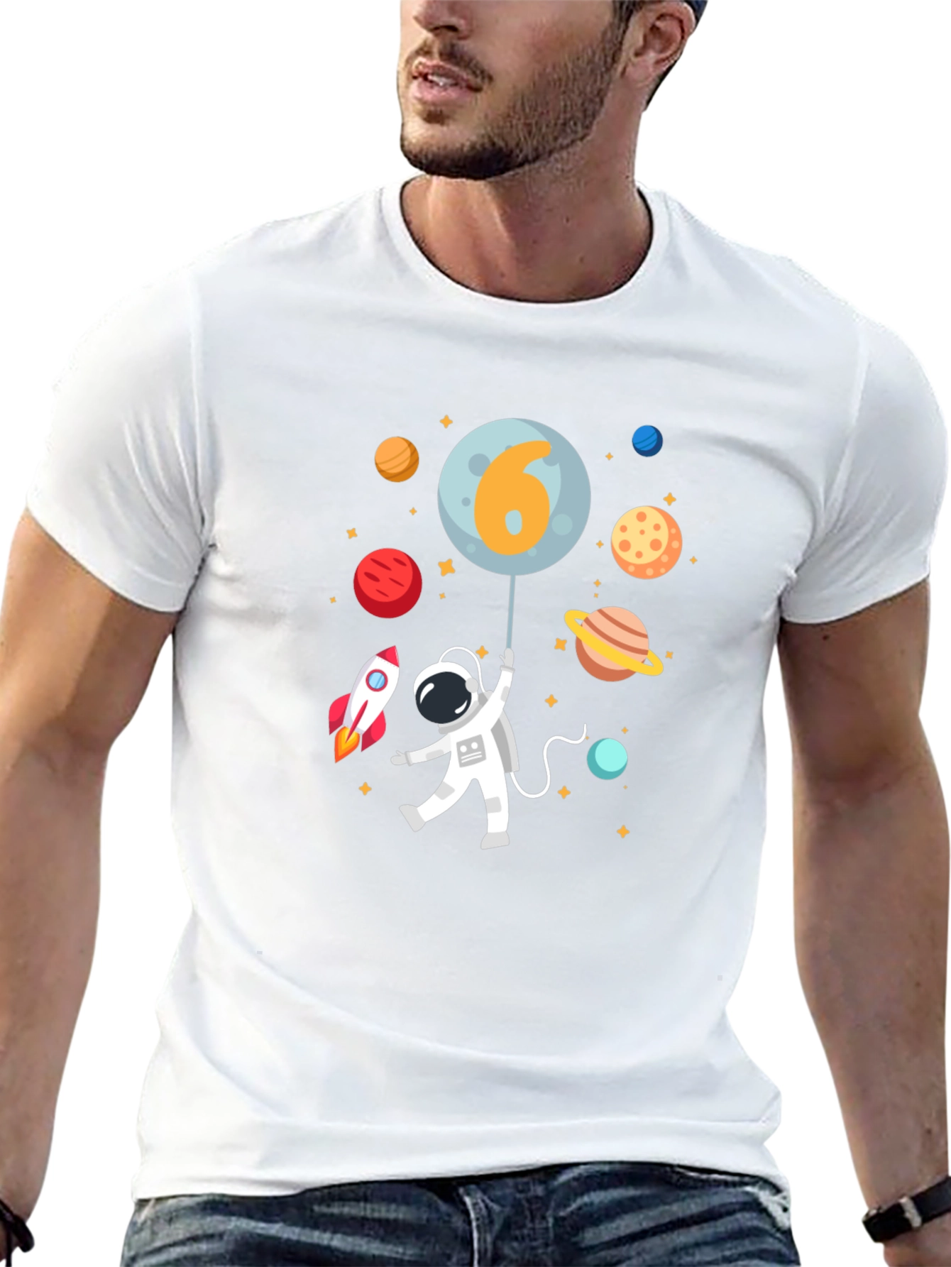 Astronaut 6th Birthday T-Shirt