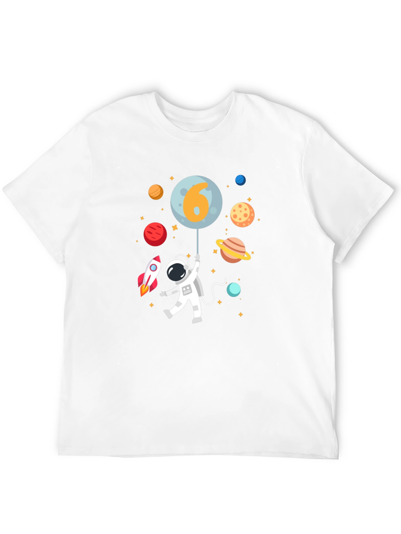 Astronaut 6th Birthday T-Shirt