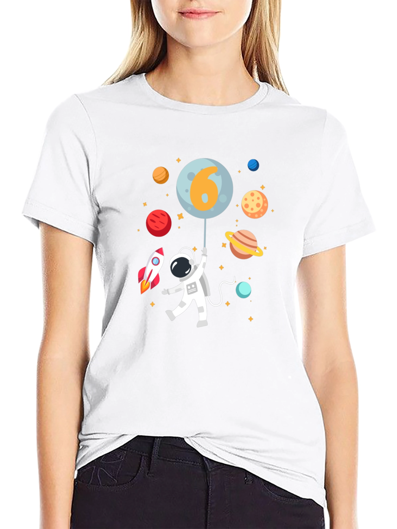 Astronaut 6th Birthday T-Shirt