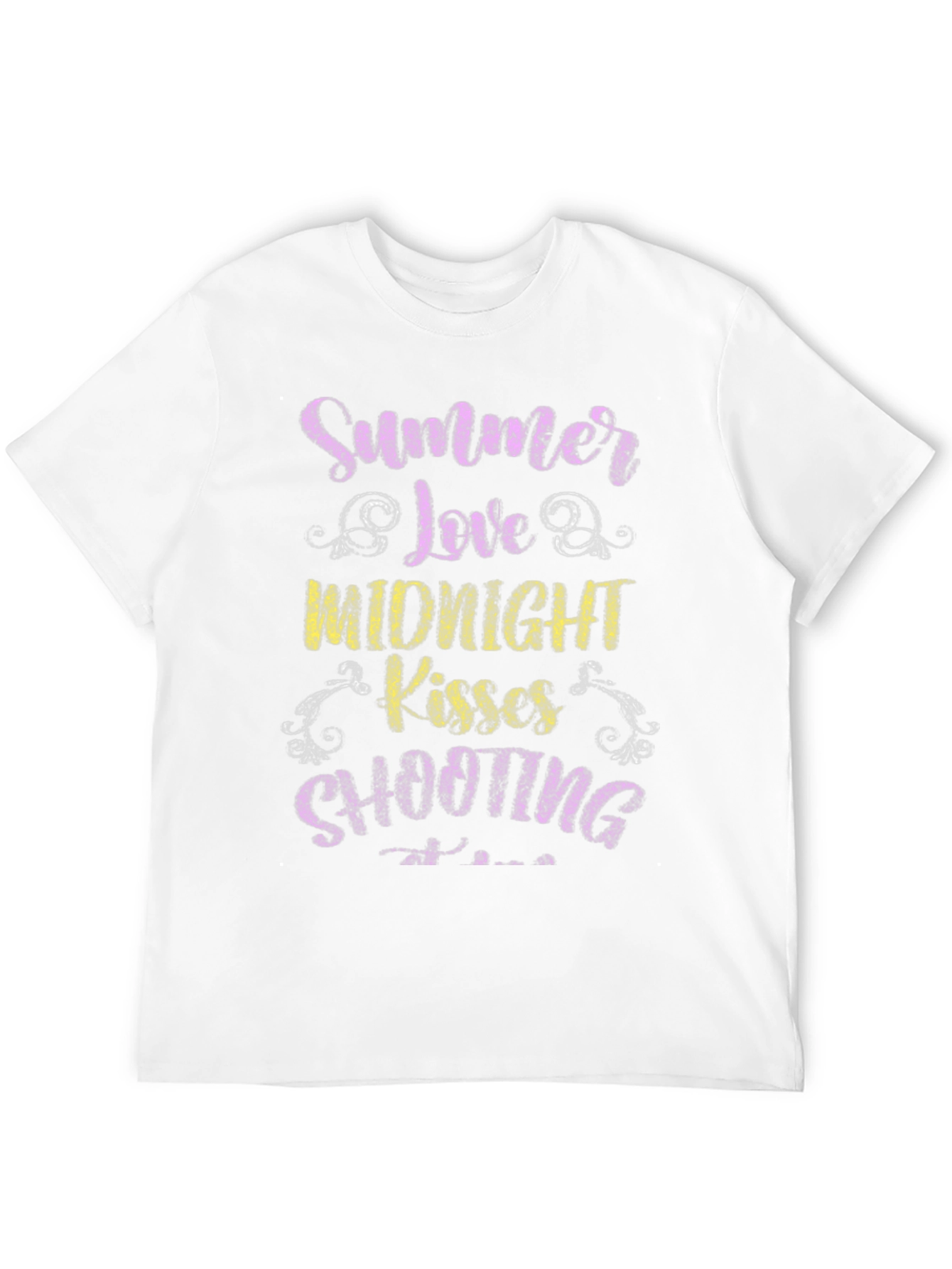 Summer Love Midnight Kisses Shooting Stars Tee