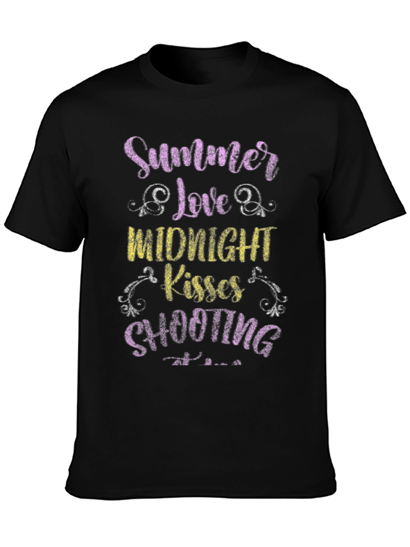 Summer Love Midnight Kisses Shooting Stars Tee