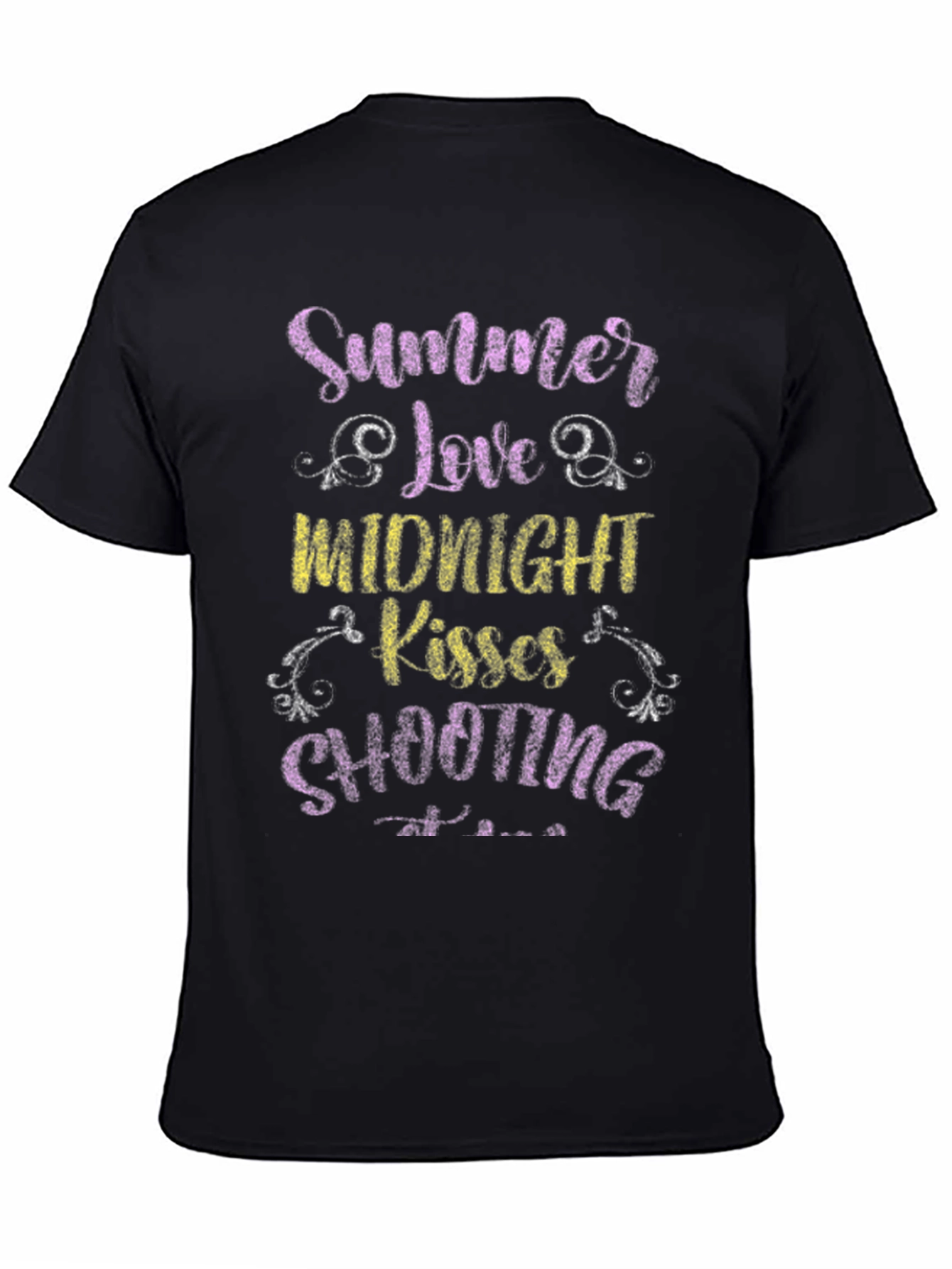 Summer Love Midnight Kisses Shooting Stars Tee